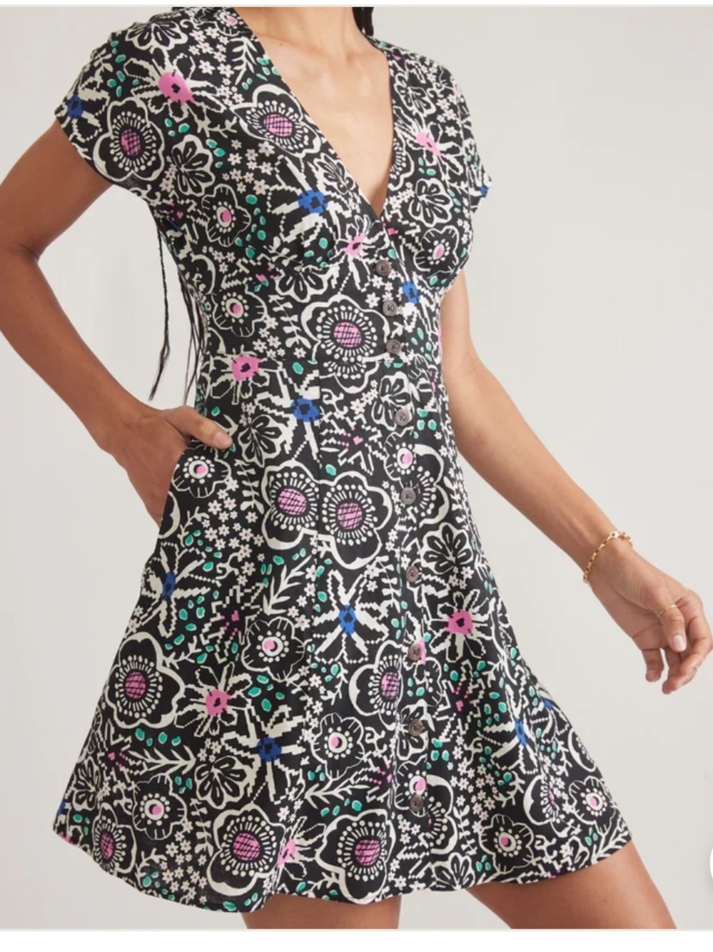 Marine Layer Camila Mini Dress
Marine Layer(Floral Block Print)
